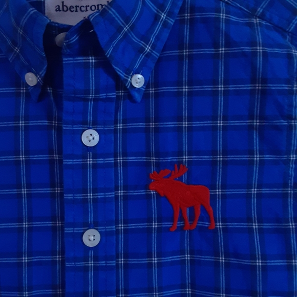 abercrombie kids, Big Moose Logo, LS, Cotton BDC Shirt,  Size Small - Picture 3 of 5